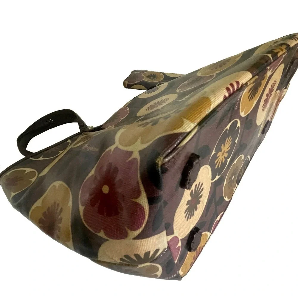 Brighton Retro Floral Coated Tote Bag Shoulder Purse & Matching Wallet Set⁠